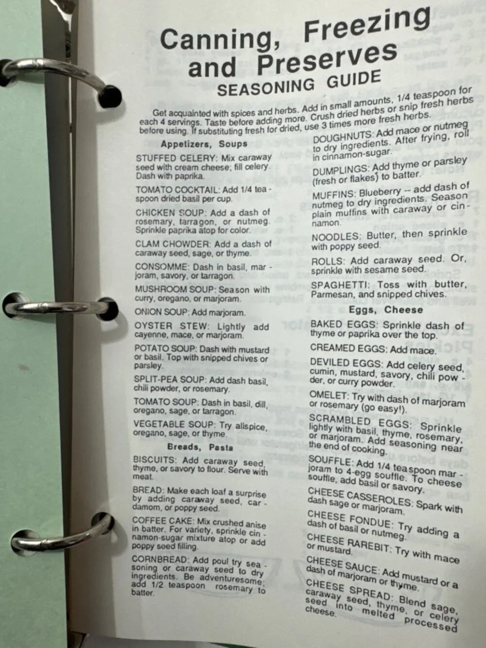 Immanuel Lutheran Church Cookbook 1987 Vtg Recipe Collection Ring Bound Canning - Picture 4 of 16